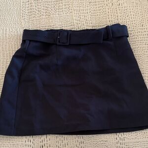 Abercrombie & Fitch Dark Blue Skort with Belt